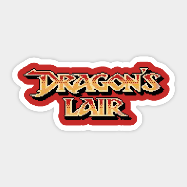 Dragon’s Lair Logo Sticker by GraphicGibbon